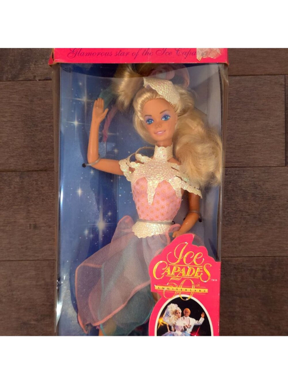 Barbie 50th Anniversary Ice Capades Doll Mattel 1989 NRFB Special Edition - Picture 3 of 7